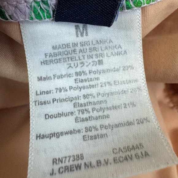 JCREW Printed Strapless One-Piece Swimsuit in Multi $98 BD861 M - Picture 7 of 7